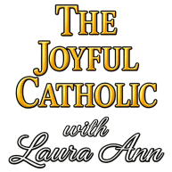 logo the joyful catholic w laura ann